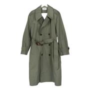 Groene Olijf Cut Out Trenchcoat Vaquera , Green , Dames