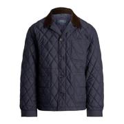 Navy gewatteerde jas Ralph Lauren , Blue , Heren