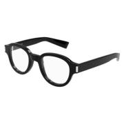 Klassieke Zwarte Leren Schoudertas Saint Laurent , Black , Unisex