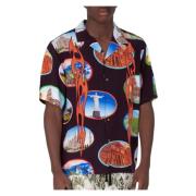 Zwarte Camp SS Shirt 7 Wonders Pleasures , Multicolor , Heren