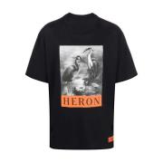 BW Logo Print Katoenen T-Shirt Heron Preston , Black , Heren