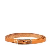 Pre-owned Leather bracelets Hermès Vintage , Beige , Dames