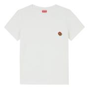 Geborduurd Katoenen T-shirt Wit Kenzo , White , Dames