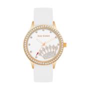 Wit Siliconen Horloge, Roze Kast Juicy Couture , White , Dames