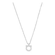 Logo ketting Salvatore Ferragamo , Gray , Dames