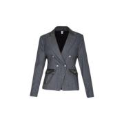 Denim Streep Diplomatieke Blazer Liu Jo , Gray , Dames