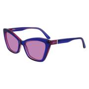 Blauwe Acetaat Zonnebril Karl Lagerfeld , Blue , Dames