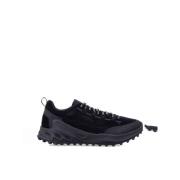 Klimgeïnspireerde Leren Sneakers Zwart Keen , Black , Heren