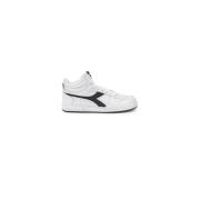 Casual leren sneaker met 3 cm hak Diadora , White , Heren