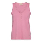 Eenvoudige Top met Knopen MOS Mosh , Pink , Dames