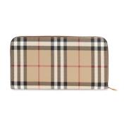 Portemonnee met ruitpatroon Burberry , Beige , Dames