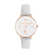 Witte Polipriel Horloge, Gouden Kast Juicy Couture , White , Dames