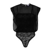 Mouwloze body Alaïa , Black , Dames