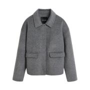 Lux Coat met Verborgen Ritssluiting Birgitte Herskind , Gray , Dames