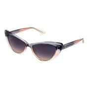 Grijze Cat Eye Zonnebril Verlooplens Guess , Gray , Dames