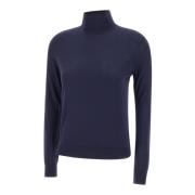 Merino Wol Coltrui Sweater Theory , Blue , Dames