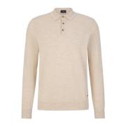 Lichtbeige wollen trui polostijl Joop! , Beige , Heren