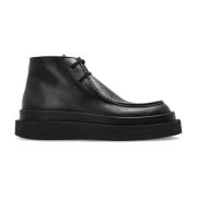 Leren enkellaarzen Jil Sander , Black , Heren