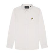 LS Geweven Shirts Interlock Shirt Lyle & Scott , White , Heren