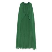 Groene Chiffon Cape Jurk met Strass Versieringen Self Portrait , Green...