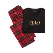 Pyjama Set met Lange Mouwen Polo Ralph Lauren , Multicolor , Heren