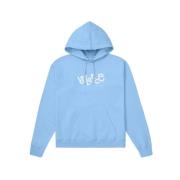 Balance Print Hoodie Pop Blue Object , Blue , Heren