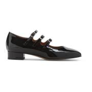 Zwarte Leren Pumps voor Vrouwen Carel , Black , Dames