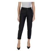 Zwarte Viscose Blend Broek Street One , Black , Dames