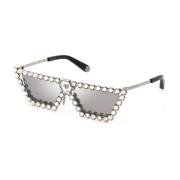 Dames zonnebril 57-16-140 Spp030S Philipp Plein , Gray , Unisex