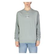 Groene Katoenen Sweatshirt Lange Mouw Calvin Klein Jeans , Green , Her...