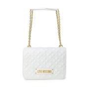 Gestructureerde Witte Handtas Herfst/Winter Collectie Love Moschino , ...