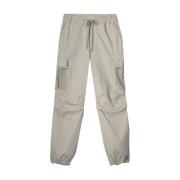 Cargo Broek in Stretch Katoen Twill Summum Woman , Gray , Dames