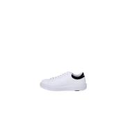 Zwarte en witte leren sneakers Armani Exchange , White , Heren