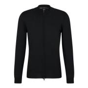 Moderne Zip Sweater Zwart Hugo Boss , Black , Heren