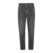 Stretch Denim Broek met Moderne Pasvorm Eleventy , Gray , Heren