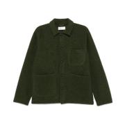 Olijfgroene Wollen Field Jacket Universal Works , Green , Heren