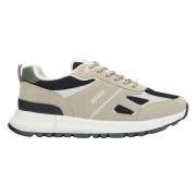 Dames Licht Beige Sneakers gemaakt van Textiel & Eco-Leer ES8 Er001158...