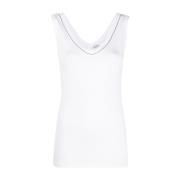 Witte Top voor Vrouwen Brunello Cucinelli , White , Dames