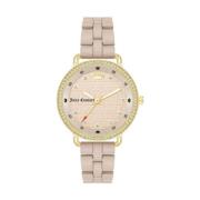 Beige Metalen Horloge Juicy Couture , Beige , Dames