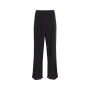 Midnight Blue Getailleerde Broek met Plooien Birgitte Herskind , Blue ...