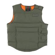 Groene Beschermer Puffer Vest Jas Alpha Industries , Green , Heren