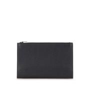 Pre-owned Leather wallets Hermès Vintage , Black , Dames