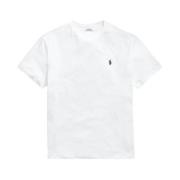 Klassiek Katoenen T-Shirt Polo Ralph Lauren , White , Heren