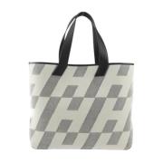 Pre-owned Canvas totes Hermès Vintage , Gray , Dames