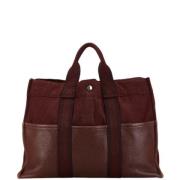 Pre-owned Canvas totes Hermès Vintage , Red , Dames