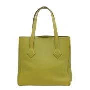 Pre-owned Leather handbags Hermès Vintage , Green , Dames