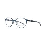 Blauwe Titanium Ronde Optische Monturen Porsche Design , Blue , Unisex