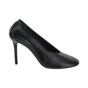 Leren Stiletto Schoen Courrèges , Black , Dames