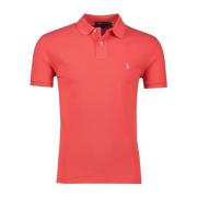 Rode korte mouw slim fit polo Polo Ralph Lauren , Red , Heren