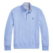 Katoenen Half-Zip Gebreide Kleding met Geborduurd Logo Polo Ralph Laur...